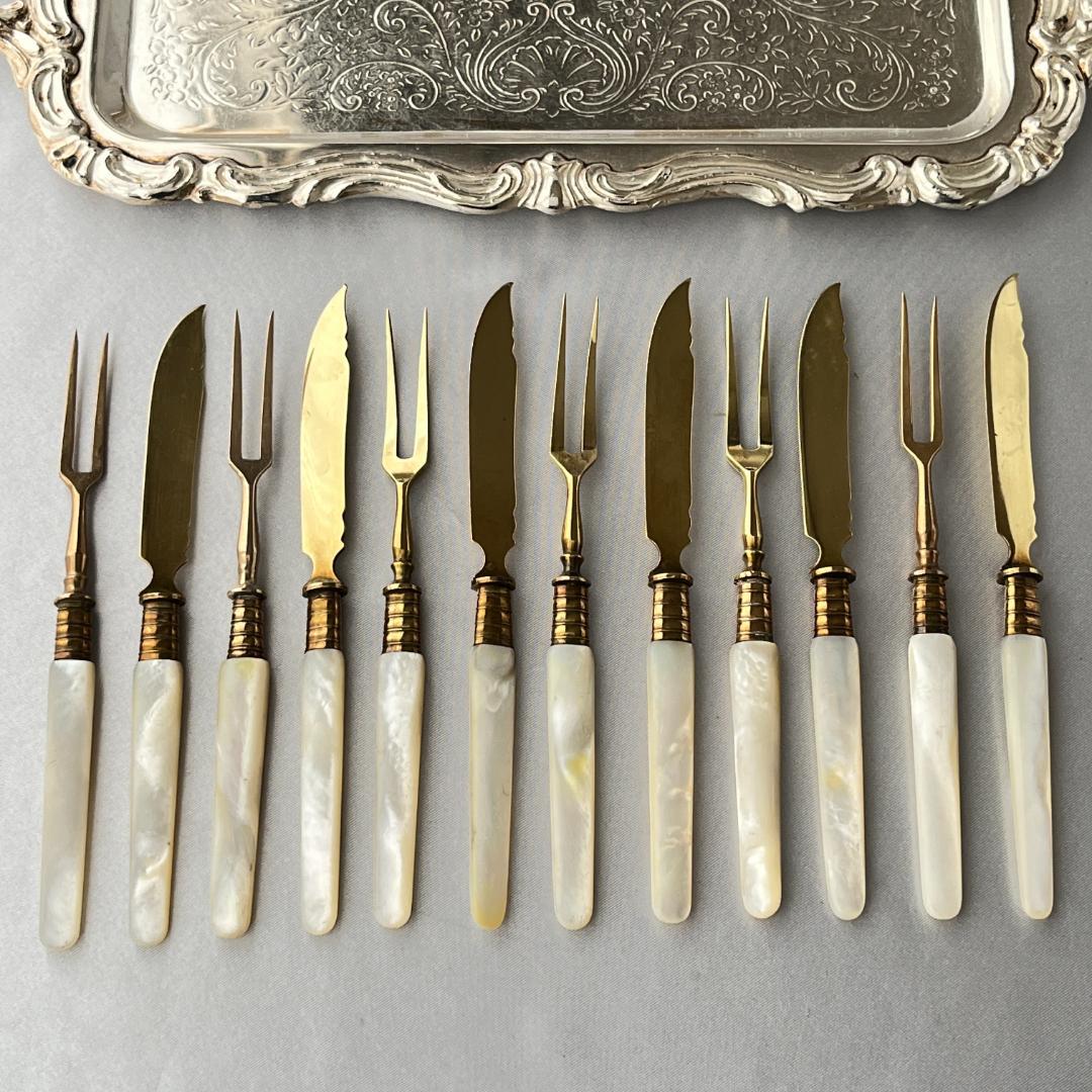 仏蘭西】【白蝶貝】パストリーセット フォーク / ナイフ 12本 - メルカリ