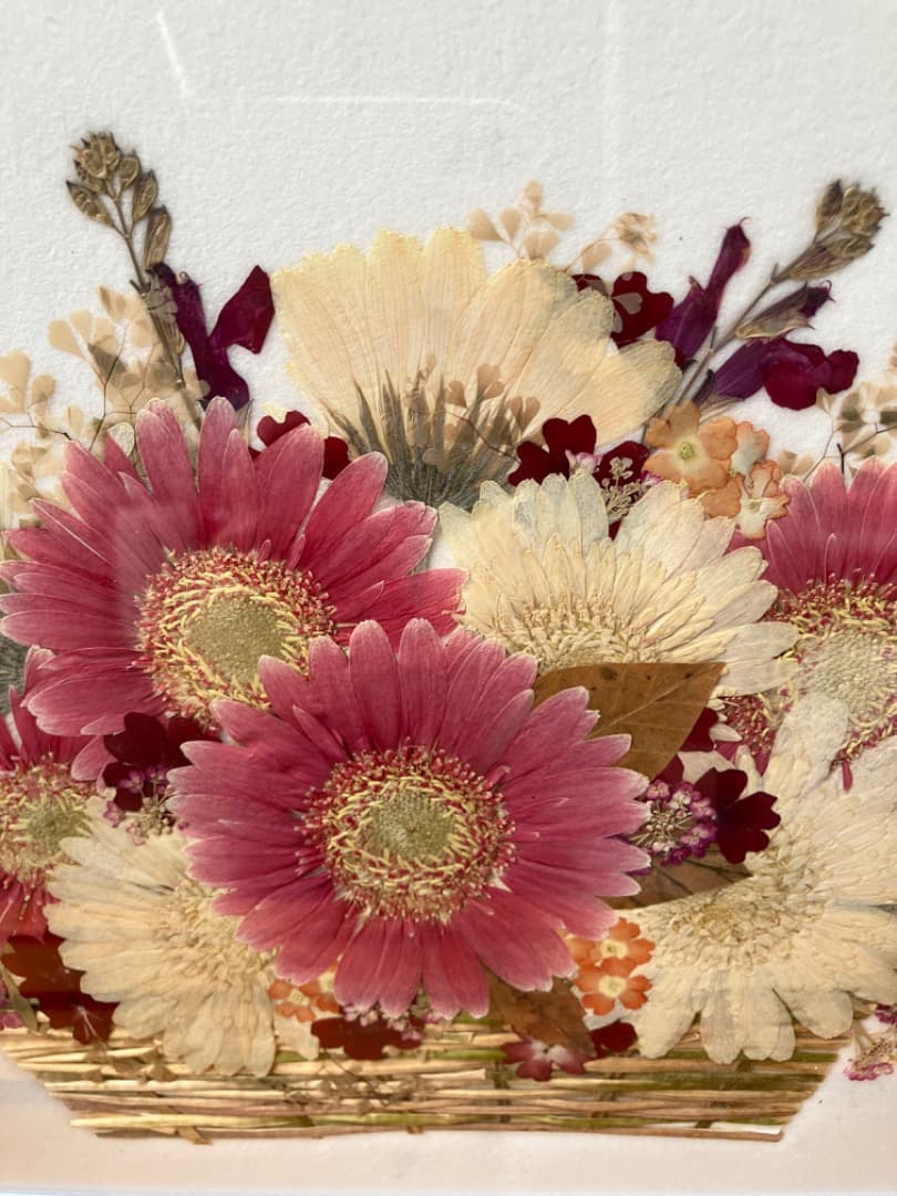 記念日の贈り物に☆初夏の爽やかさ☆オレンジガーベラのバスケット 記念