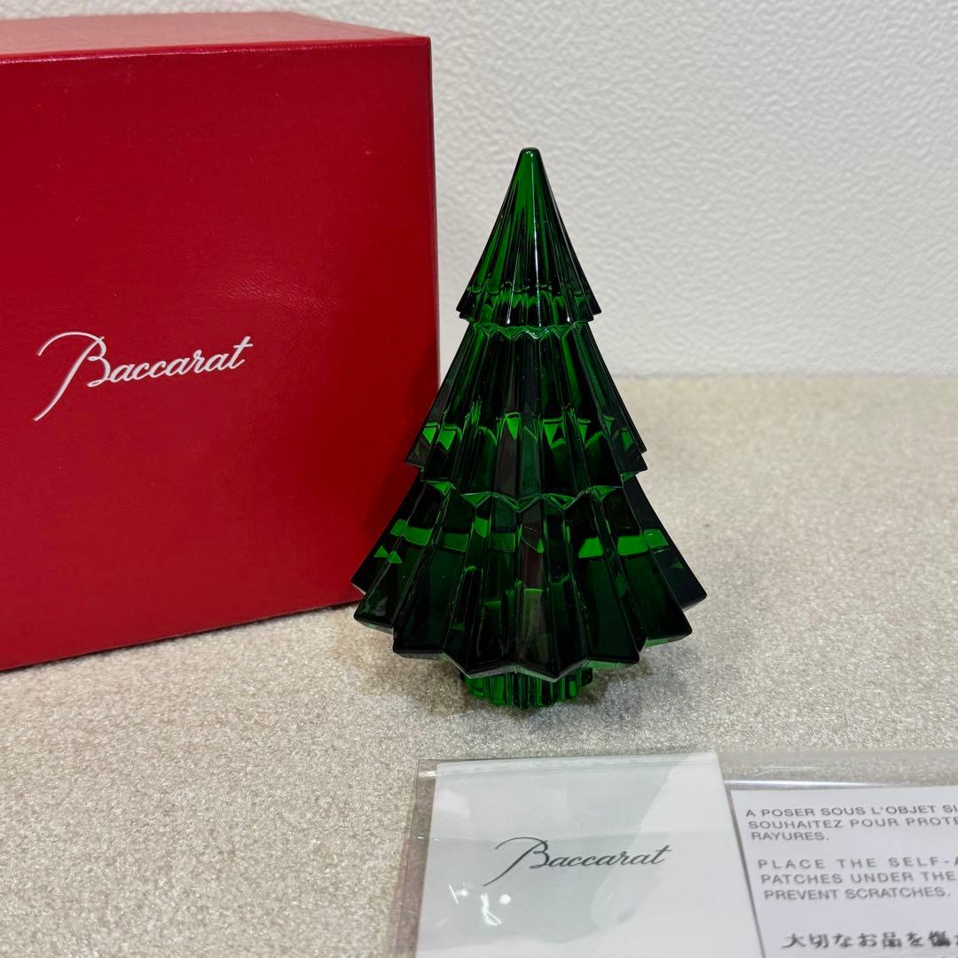 美品】バカラ Baccarat ミルニュイ クリスマスツリー グリーン - メルカリ