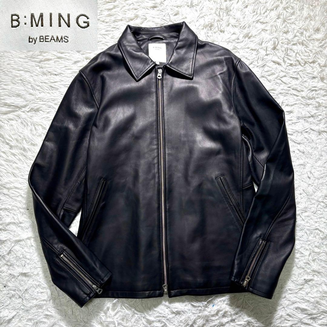 【美品】BEAMS 羊革　シングルライダースジャケット　黒　シープレザー　XL 楽天市場】Benshuna オリジナル レザージャケット TYPE: ダブル