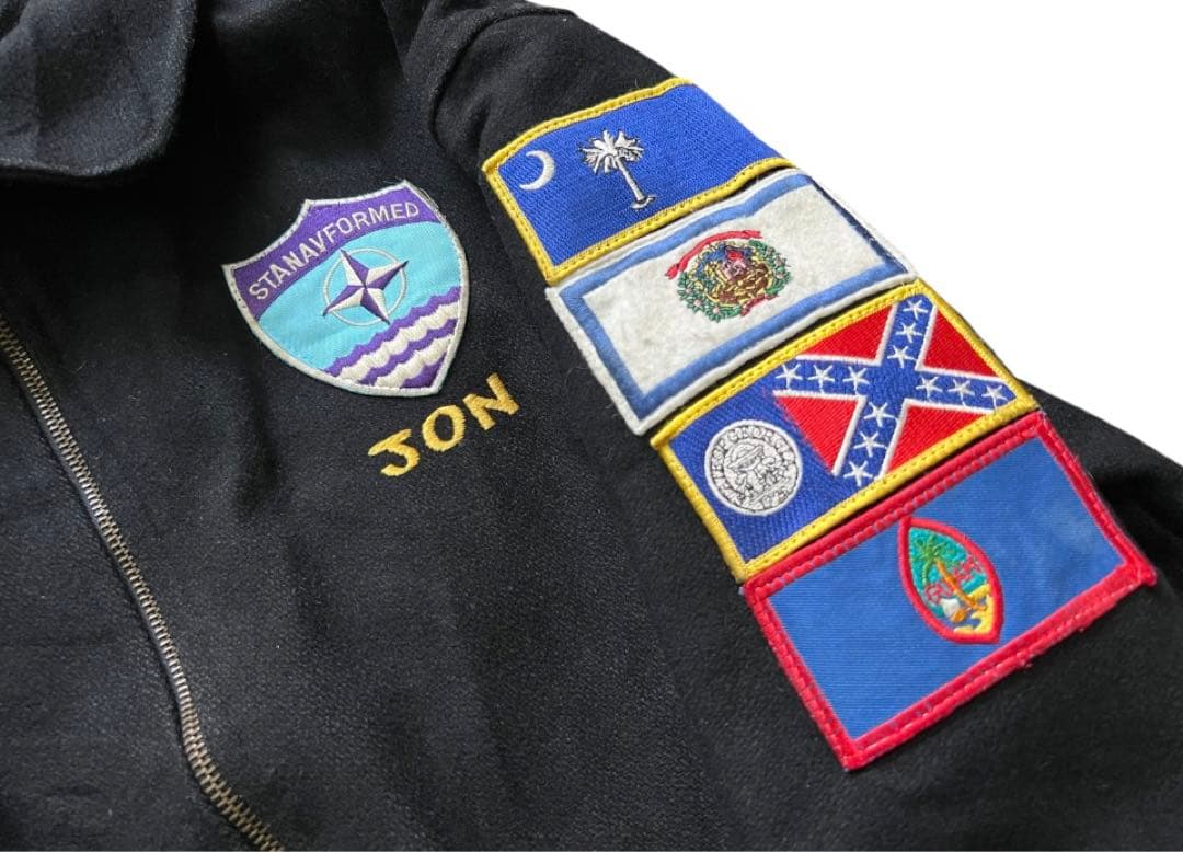 ☆US.NAVY vintage スーベニアウールジャケット ツアージャケット