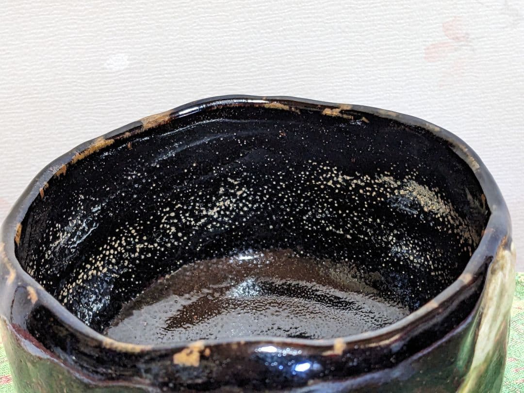 ♢赤膚焼 幕末明治 遠州七窯 赤膚山印 抹茶盌 コレクション 骨董品