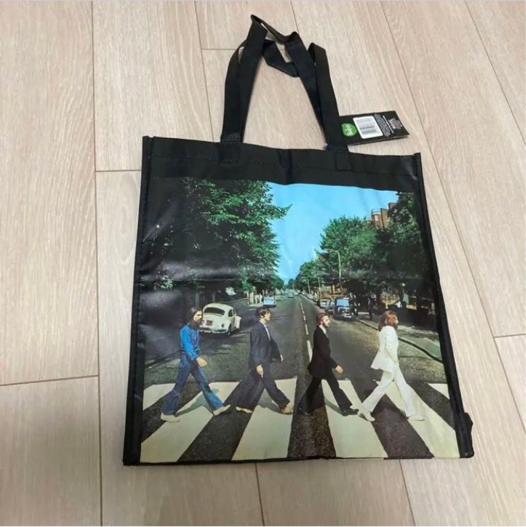 希少新品ザビートルズTHEBEATLSABBEYROADトートエコバッグブラック