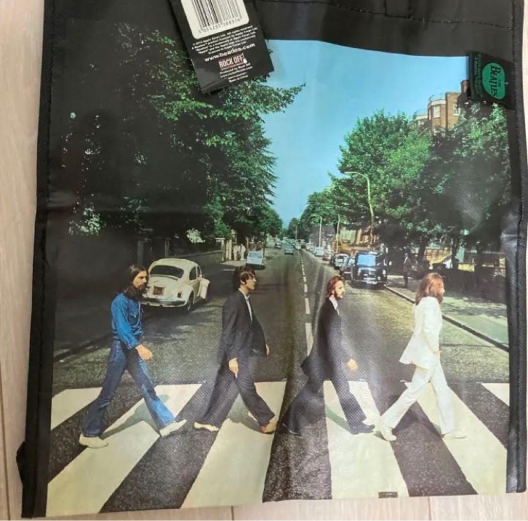 希少新品ザビートルズTHEBEATLSABBEYROADトートエコバッグブラック