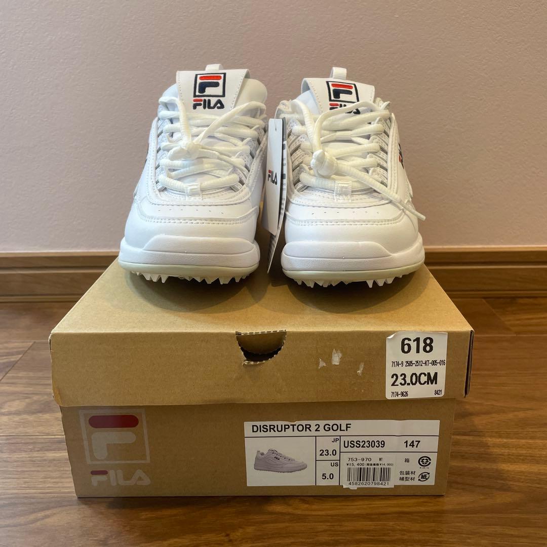 FILA GOLF】新品DISRUPTOR 2 GOLF ゴルフシューズ - メルカリ