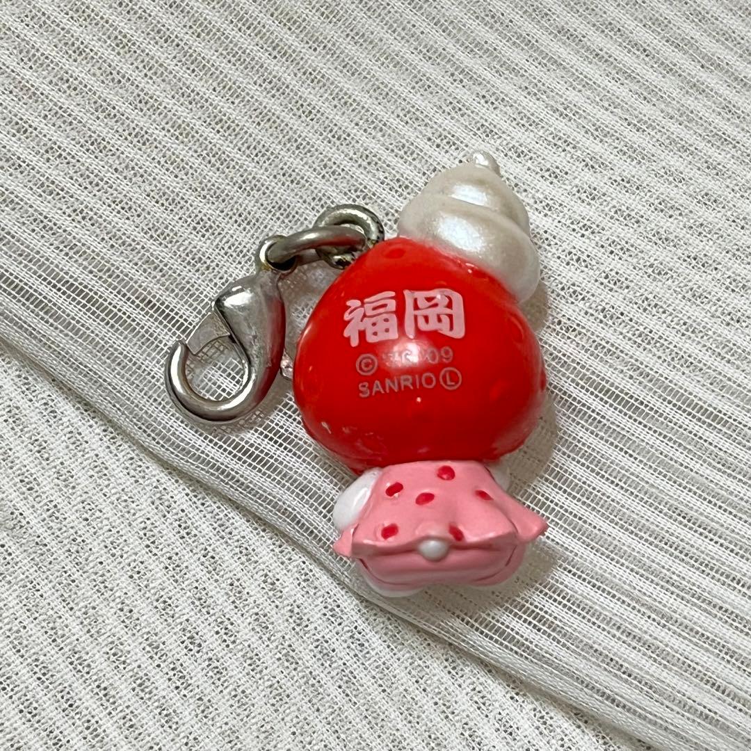 ハローキティ ご当地キティ 福岡 ストラップ あまおういちご キティ