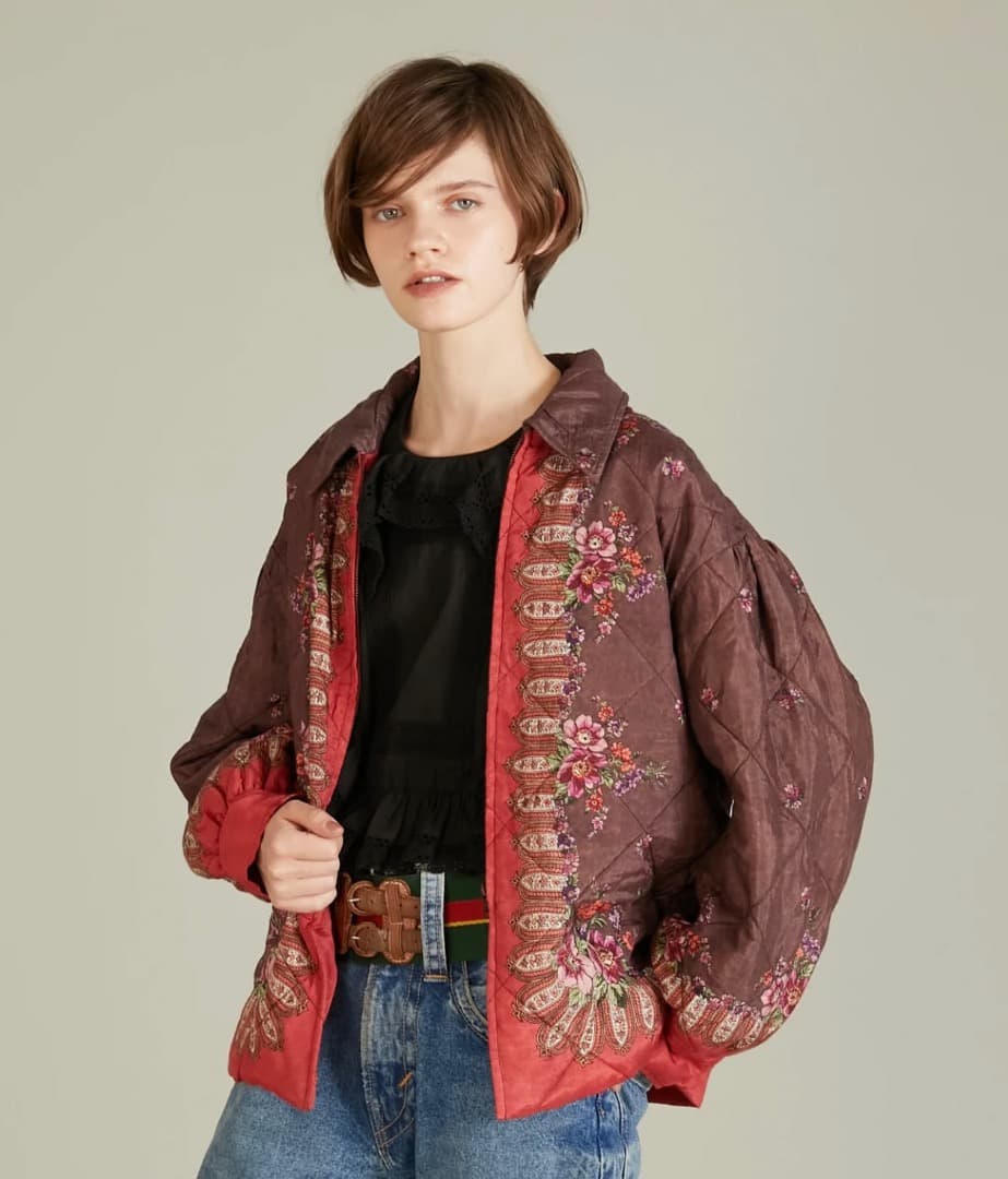 新品 crinkle crinkle crinkle パターンキルトブルゾン VONIQUE / crinkle crinkle crinkle / pattern quilt blouson