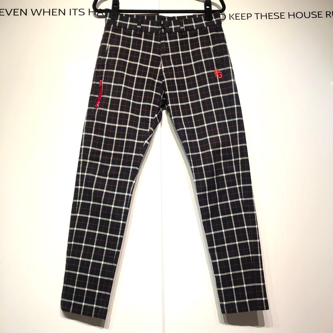 PEARLY GATES パンツ ネイビー チェック ゴルフ メンズ サイズ3 - メルカリ