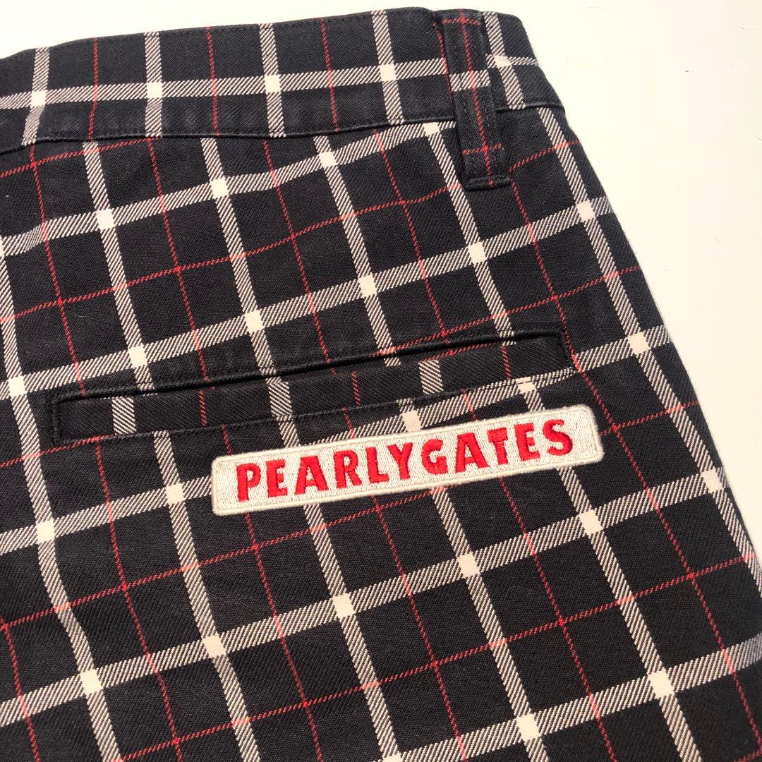PEARLY GATES パンツ ネイビー チェック ゴルフ メンズ サイズ3 - メルカリ