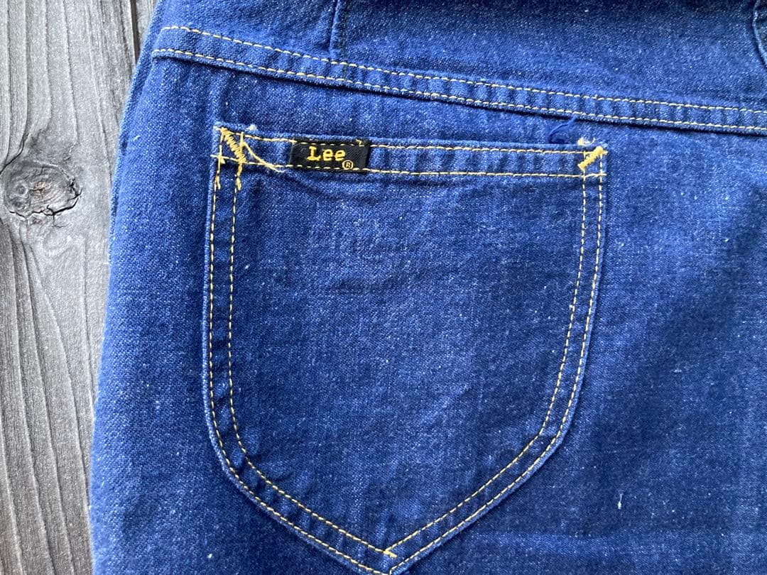 60s Lee ランチパンツ デニム ビンテージ 黒タグ - メルカリ