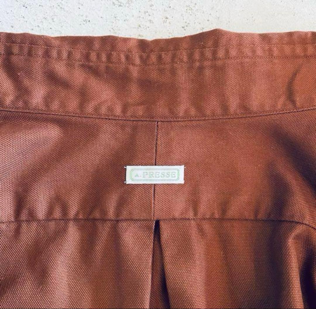 22SS A.PRESSE BD Oxford Shirt 2 ブラウン