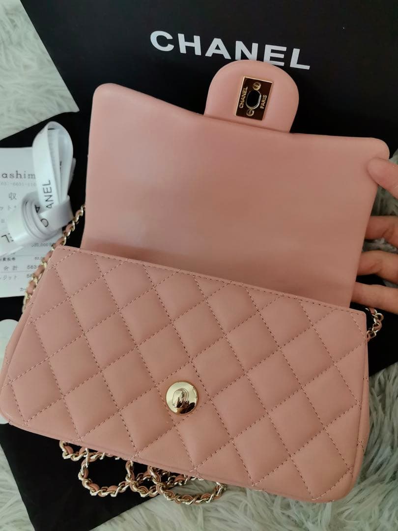 CHANEL マトラッセトップハンドルミニチェーンショルハンドバッグ ★即日発送