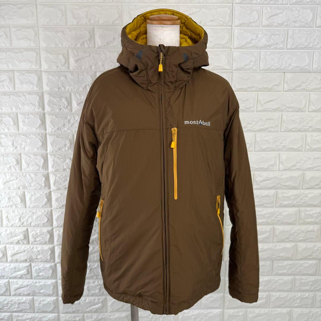 mont-bell モンベル ダウンジャケット リバーシブル 茶 黄 コロラド