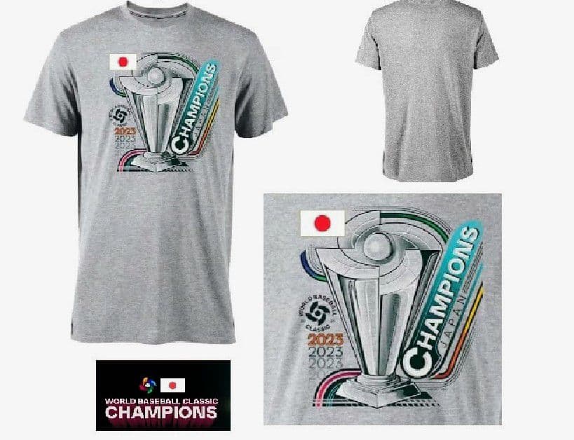 2023年野球ワールドクラシック チャンピオンTシャツ XL WBC 2023 ワールドベースボールクラシック Tシャツ World Baseball