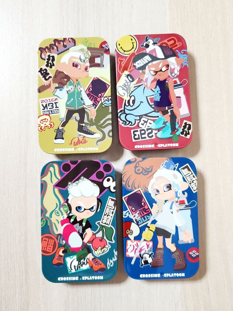 スプラトゥーン　crossing splatoon スライド缶　タブレットケース