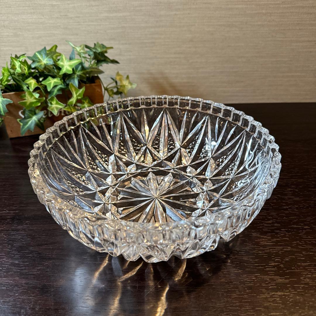 新品未使用 HOYAクリスタル サラダボウル・ガラス食器・フルーツボール