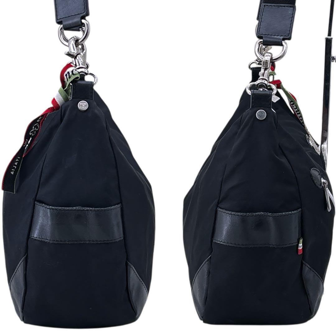 オロビアンコ ショルダーバッグ メッセンジャー リボン付 斜め掛け