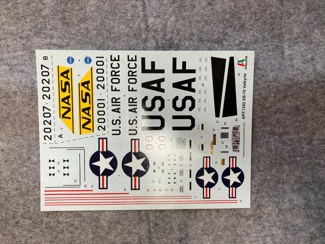 航空機・ヘリコプター ITALERI 1/72 No1282 XB-70 Valkyrie