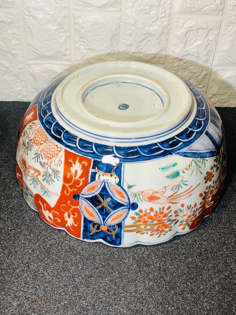 古伊万里 金彩 色絵 大鉢 盛り鉢 骨董 レトロ - メルカリ