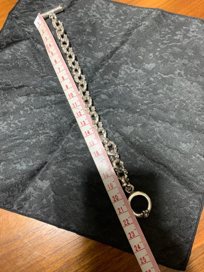 レア！サーティーンデザインズシルバー チェーンブレスレット トグル式