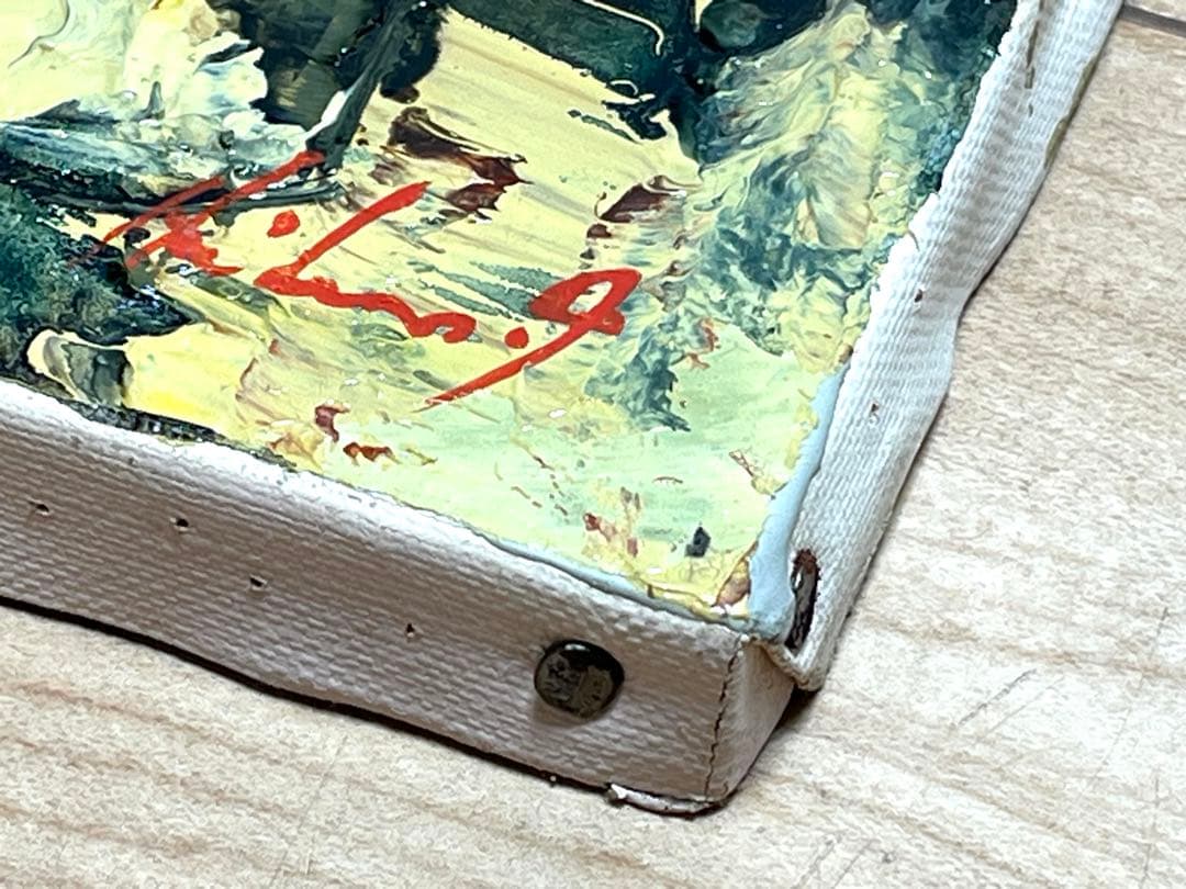 池田秀郎 油絵 油彩 肉筆 「らん(蘭)」サイン有り