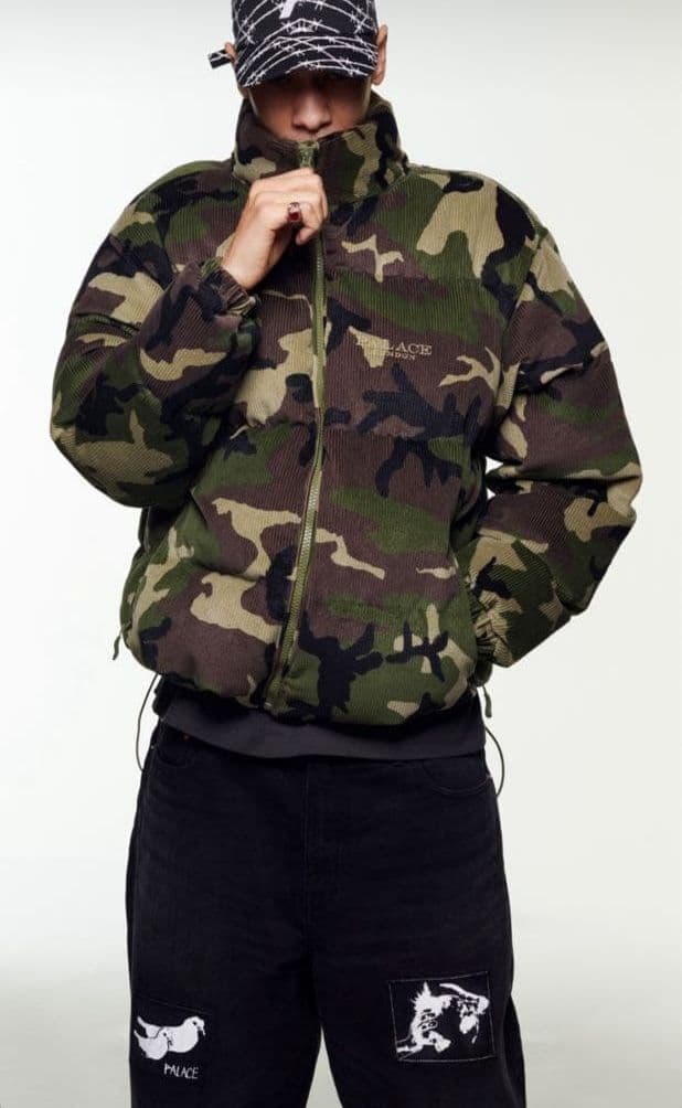 ジャケット・アウター 25SS PALACE CORDUROY PUFFA JACKET CAMO CORDUROY PUFFA JACKET | PALACE SKATEBOARDS