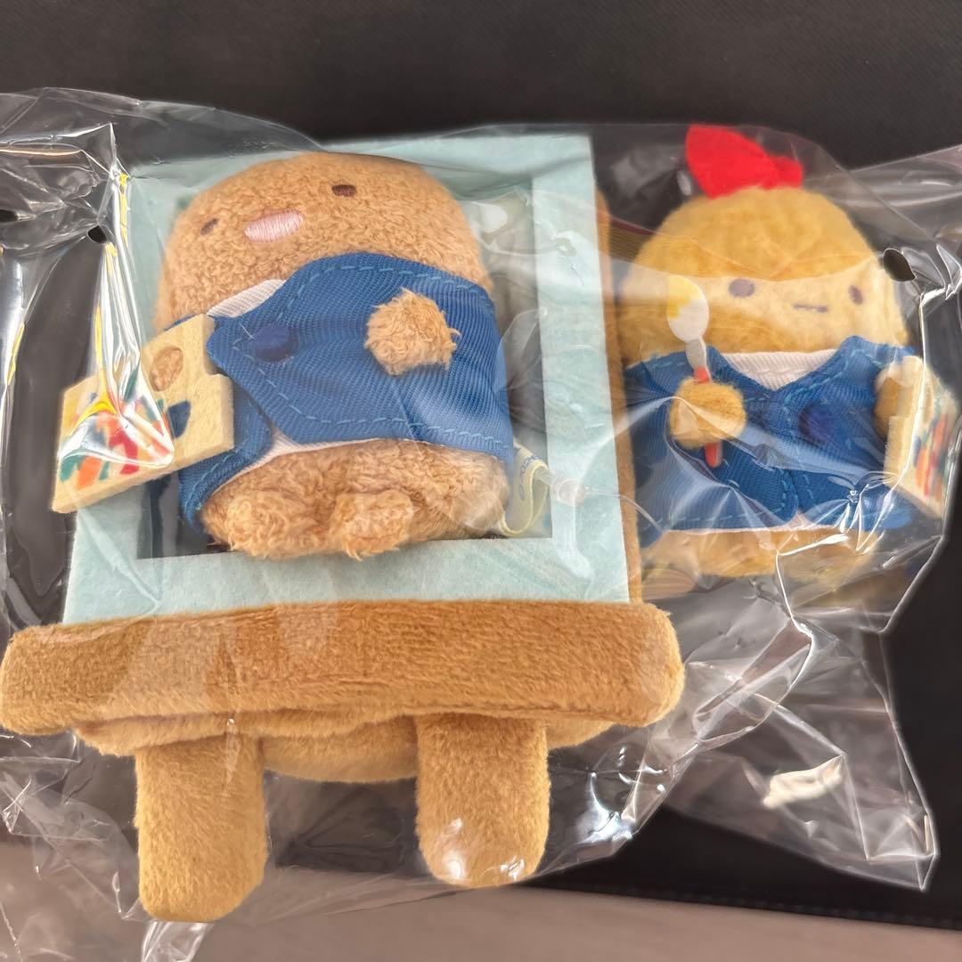 ゴッホ展 すみっコぐらし てのりぬいぐるみとんかつイーゼル&えびふら