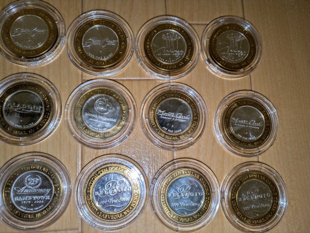 ラスベガス カジノホテル ゲーミングトークン メダルケース入り LASVegas