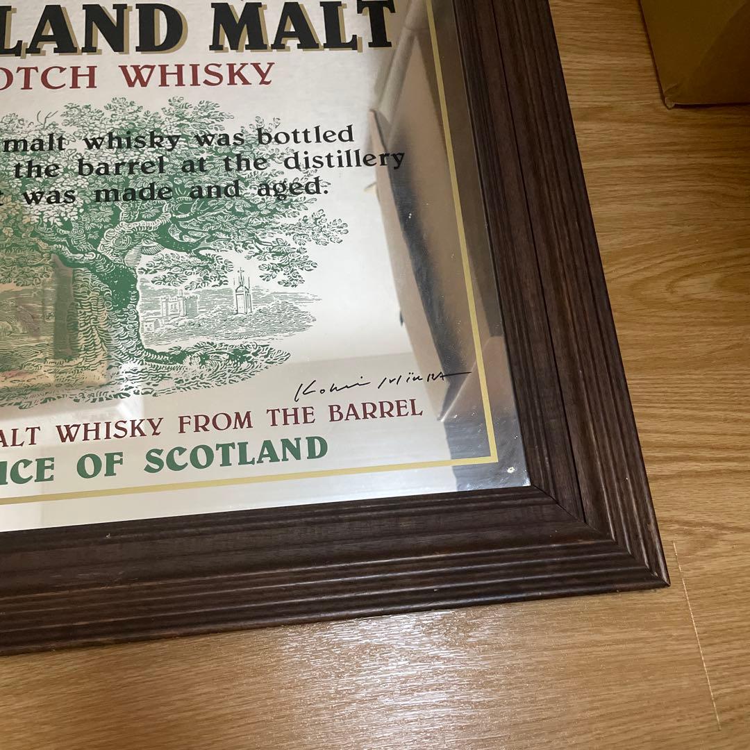 クリスベアさん専用希少　ヴィンテージ　パブミラー　LOWLAND MALT壁掛け