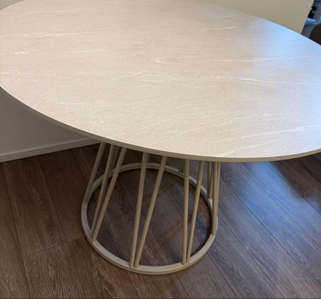 タイムセール】丸テーブル 100cm高圧メラミン天板