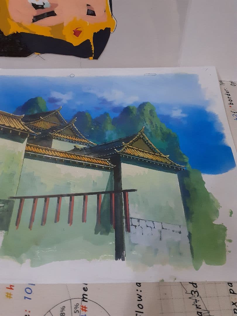 値下中【希少美品】アニメセル画 横山光輝三国志『劉備』(※着払いのみ)