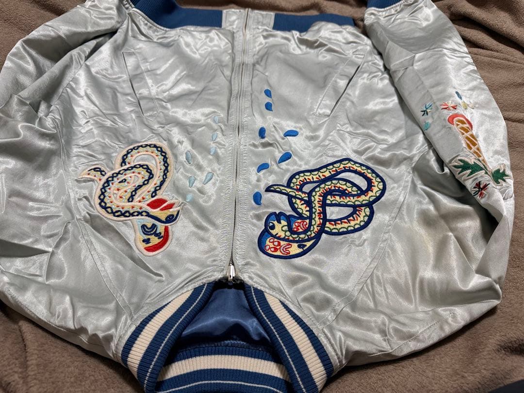 2面用 DIESEL party 限定 スカジャン unisex レーヨン 珍