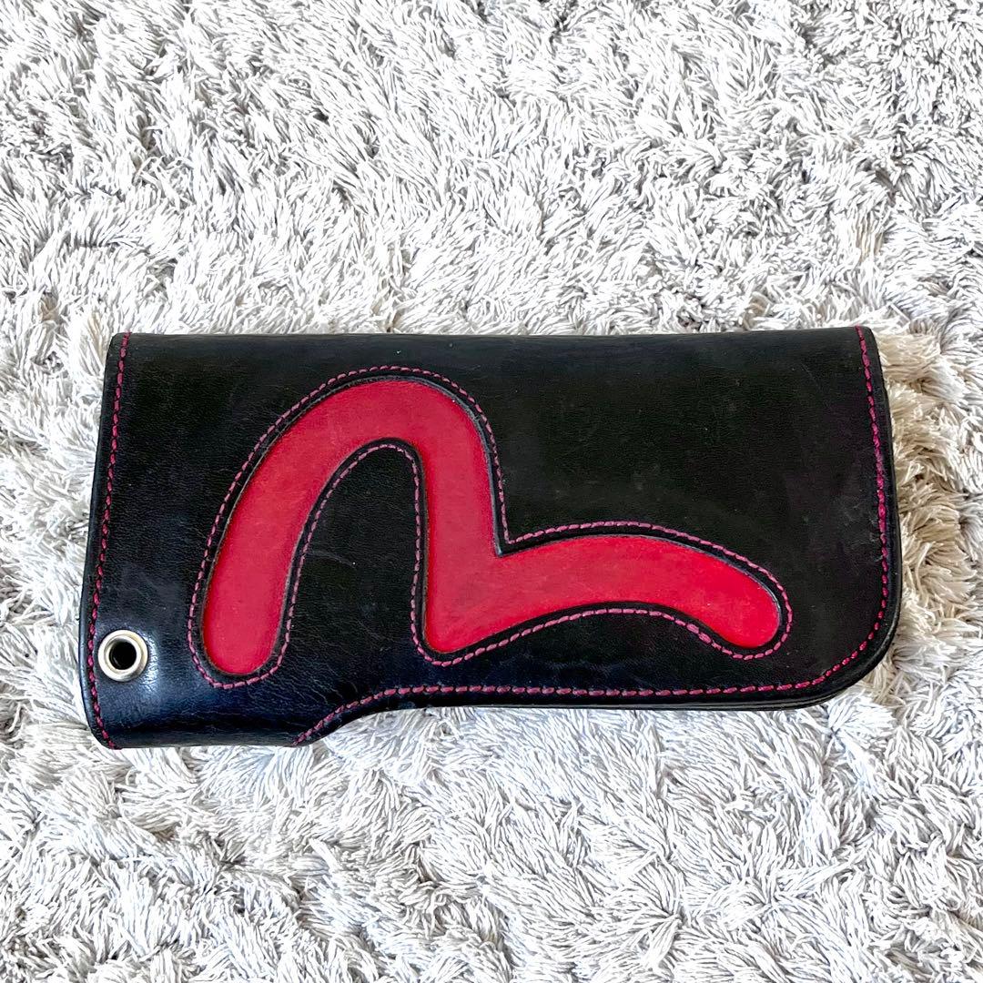 希少カラー】EVISU エヴィス ど根性 ウォレット 長財布 カモメ