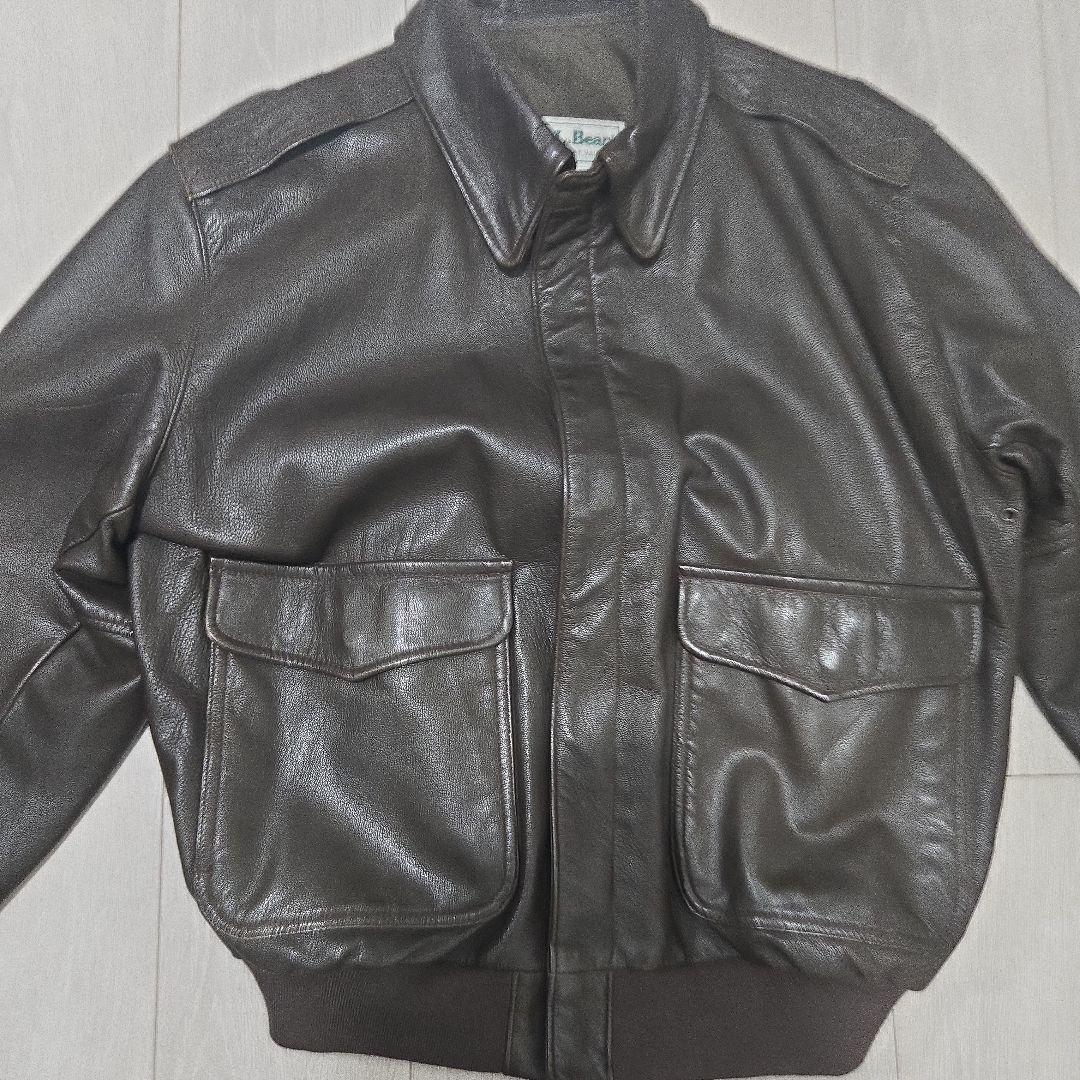 L.L.Bean A-2 フライトジャケット レザー USA製 L 90s