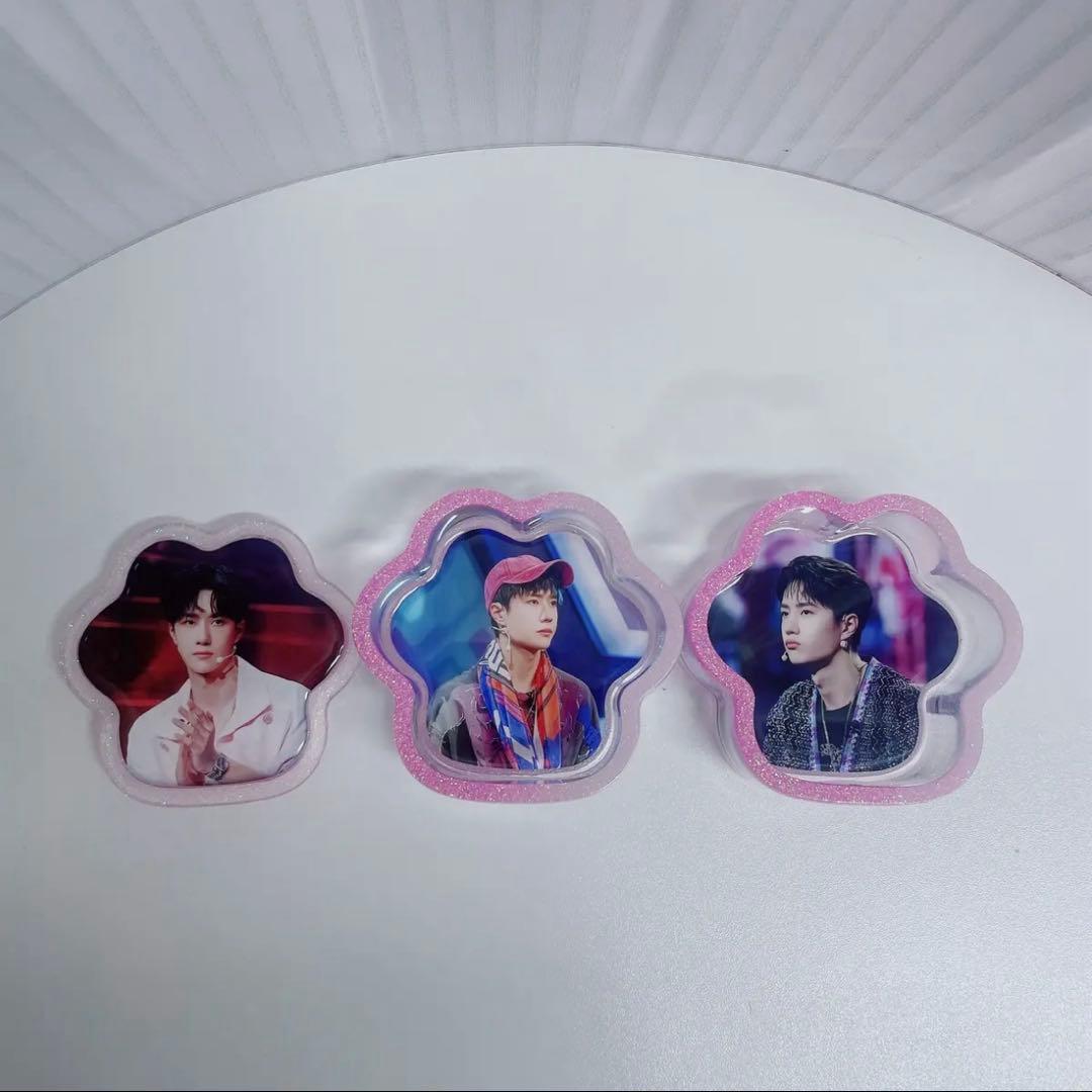 王一博 二層構造の猫の肉球レジン収納ボックス❣️6セット❣️確認用❣️0106