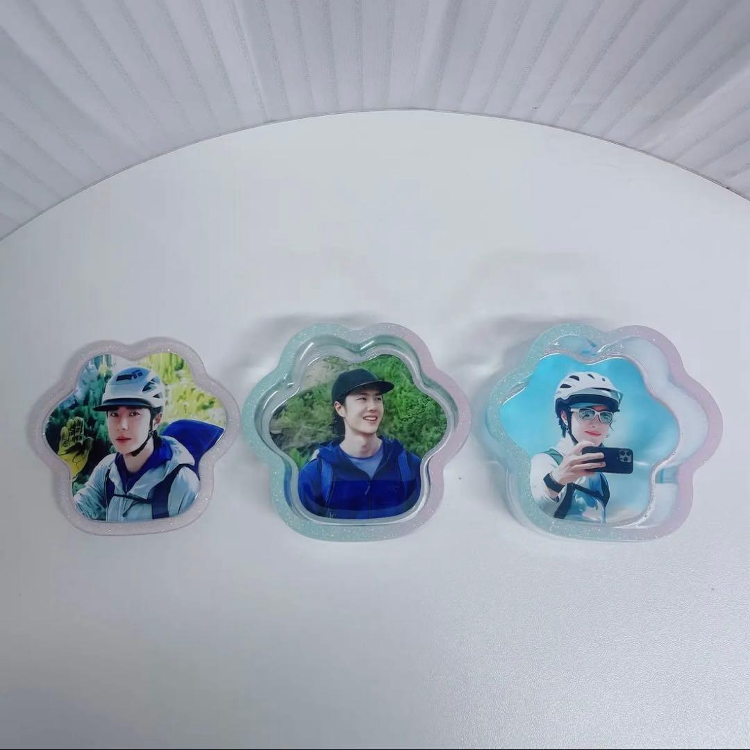 王一博 二層構造の猫の肉球レジン収納ボックス❣️6セット❣️確認用❣️0106