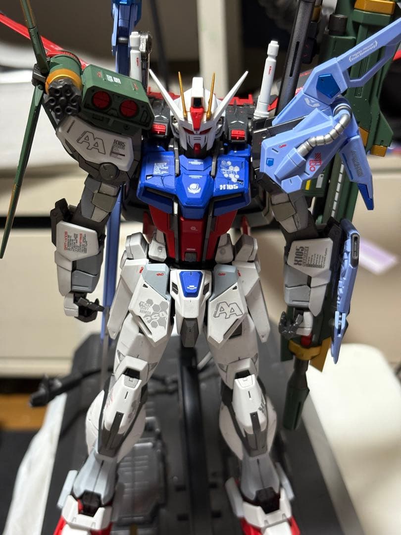 MG パーフェクトストライク全塗装完成品 ガンダムベース限定