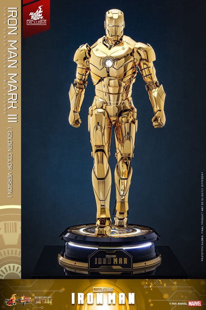 アイアンマン 1/6スケールフィギュア　アイアンマン・マーク3（ゴールドカラー）