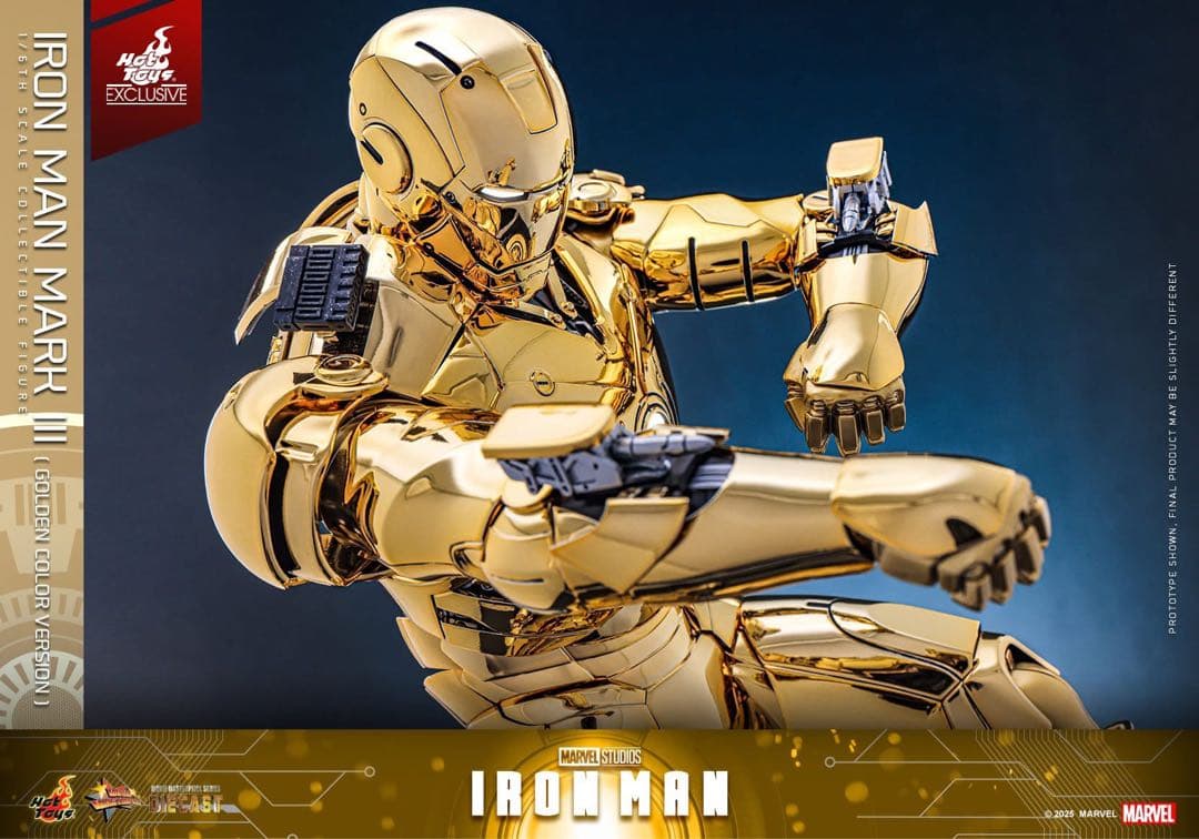 アイアンマン 1/6スケールフィギュア　アイアンマン・マーク3（ゴールドカラー）