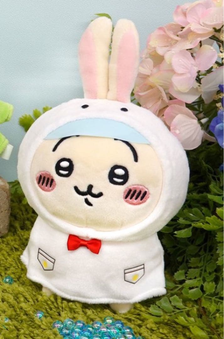 ちいかわ うさぎ レインコート カッパ 雨の日マスコット - メルカリ