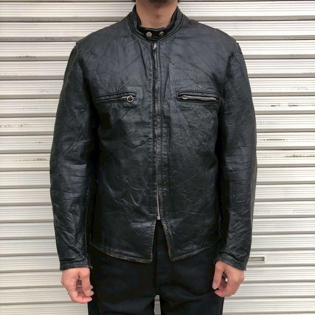 60s USA製 ブルックス レザージャケット シングル ライダース