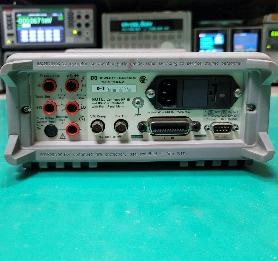 HP 34401A 6.5桁 DIGITAL MULTIMETER REV.11 - メルカリ