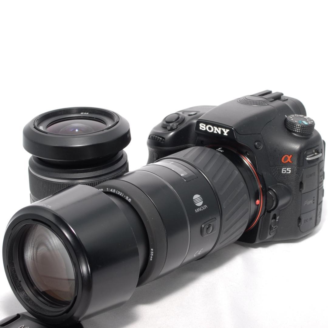 ✨SONY α65✨ダブルレンズ✨初心者おすすめ✨高速連射✨超高画質✨一眼