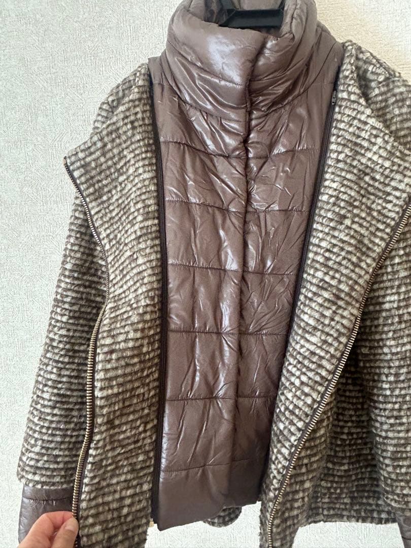 zhangyuqing3919様専用】HERNO ツイードジャケットコート - メルカリ