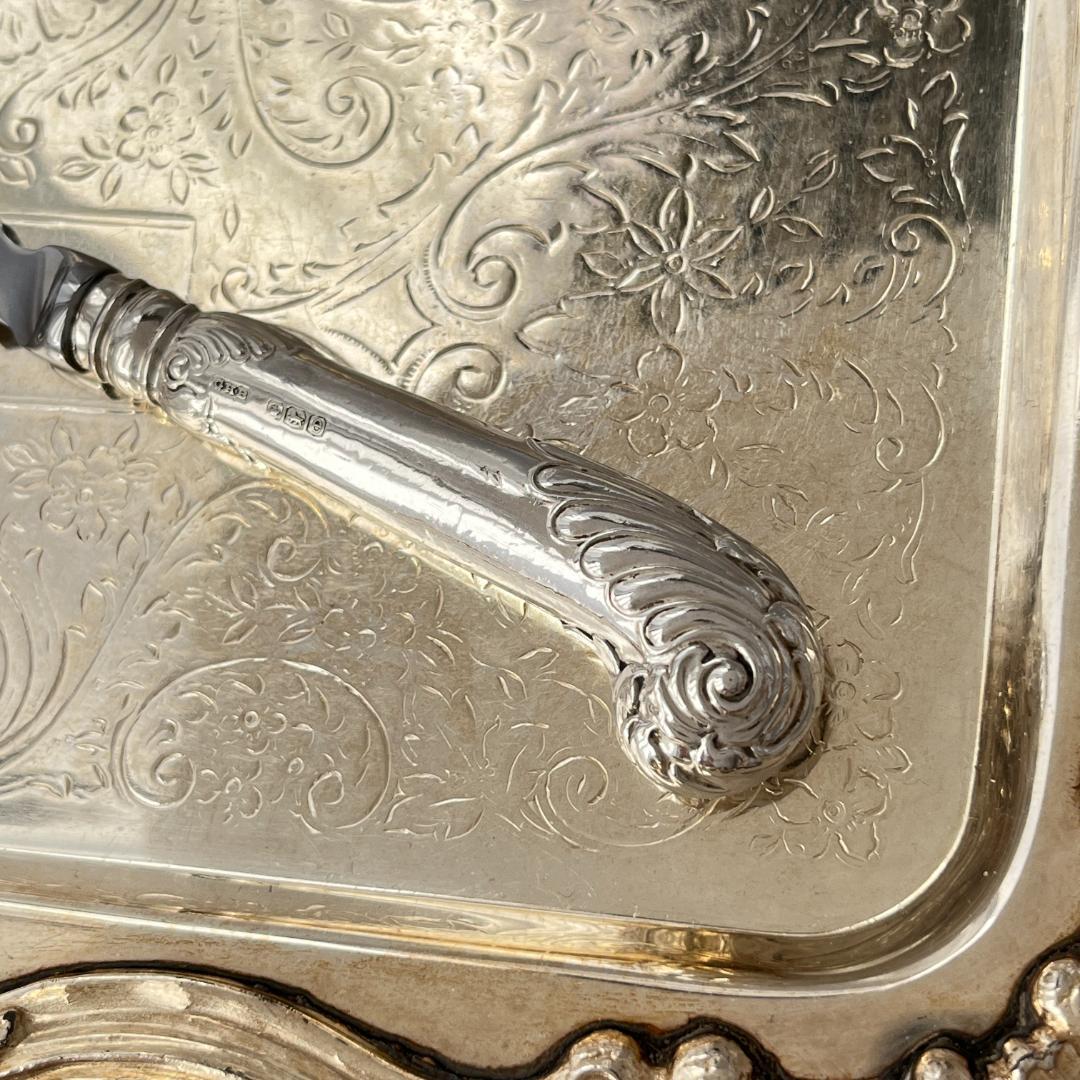 Alfred Biggin & Son】 【純銀ハンドル】ロココのレターナイフ - メルカリ