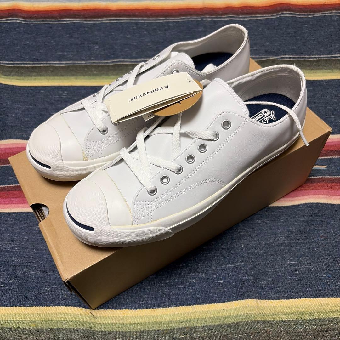 新品•未使用 29cm コンバース ジャックパーセル レザー ホワイト