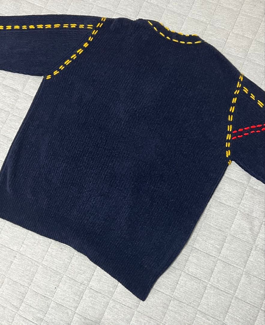 京本大我、吉沢亮着用PHINGERINPG1ステッチニットカーディガンLネイビー