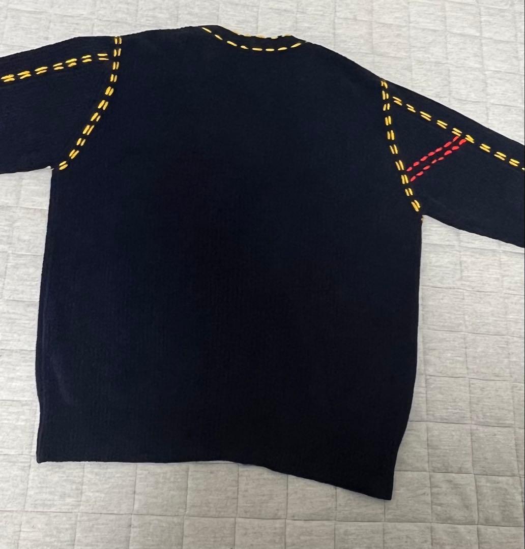 京本大我、吉沢亮着用PHINGERINPG1ステッチニットカーディガンLネイビー