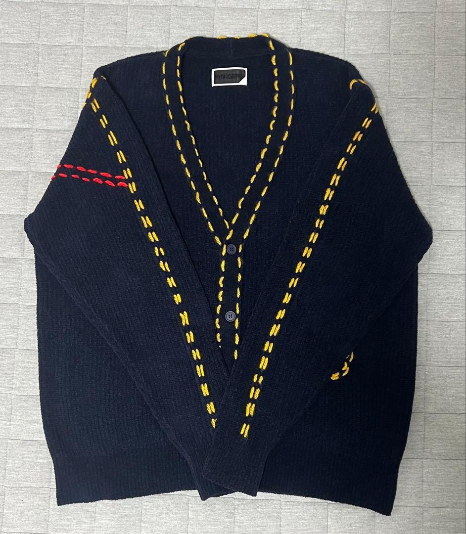 京本大我、吉沢亮着用PHINGERINPG1ステッチニットカーディガンLネイビー