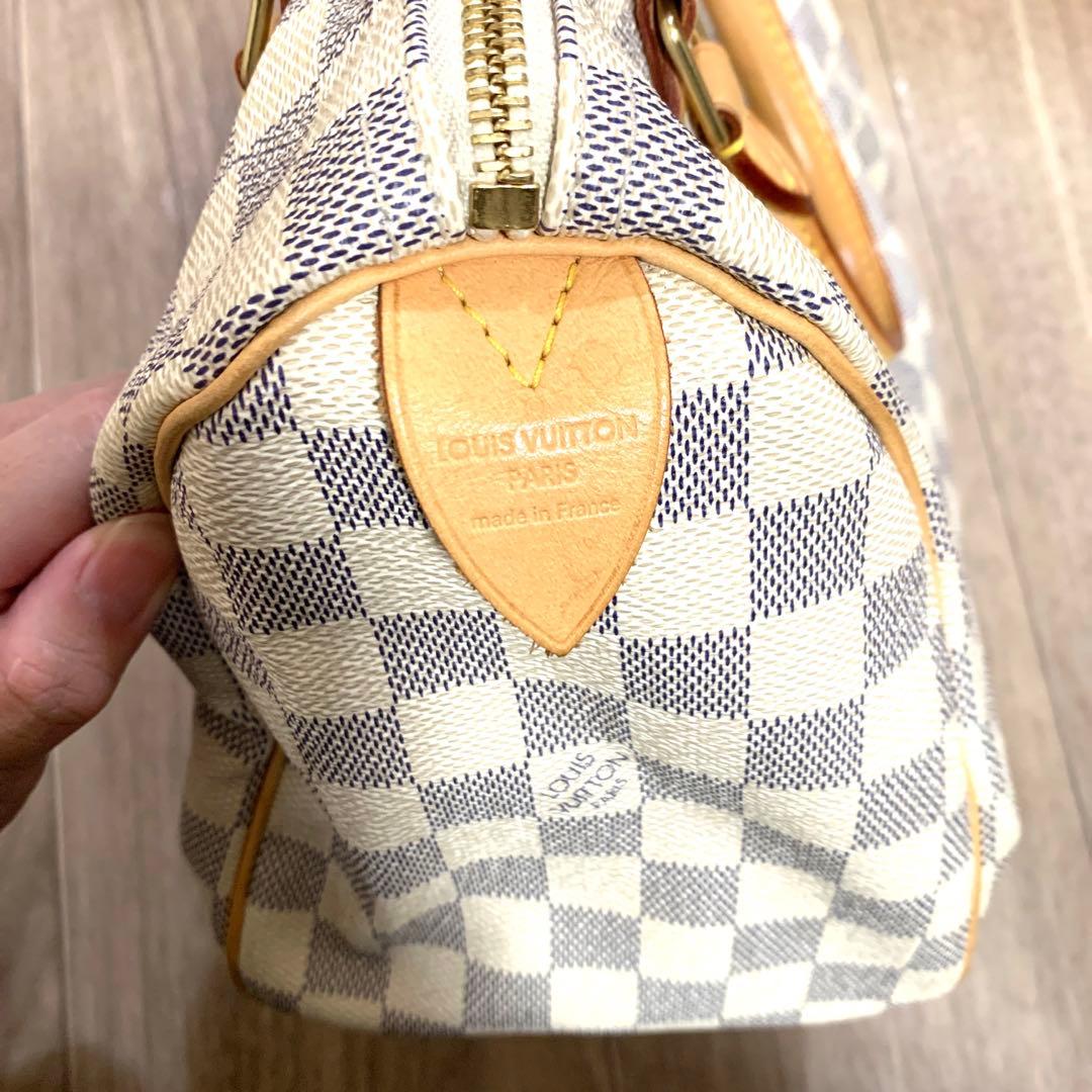 美品 ルイヴィトン ダミエ アズール スピーディ25 - メルカリ